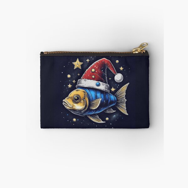Item preview, Festive Fin-tastic: A Whimsical Fish in a Santa Hat designed and sold by Farid1Shop.