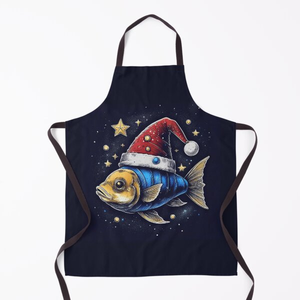 Item preview, Festive Fin-tastic: A Whimsical Fish in a Santa Hat designed and sold by Farid1Shop.