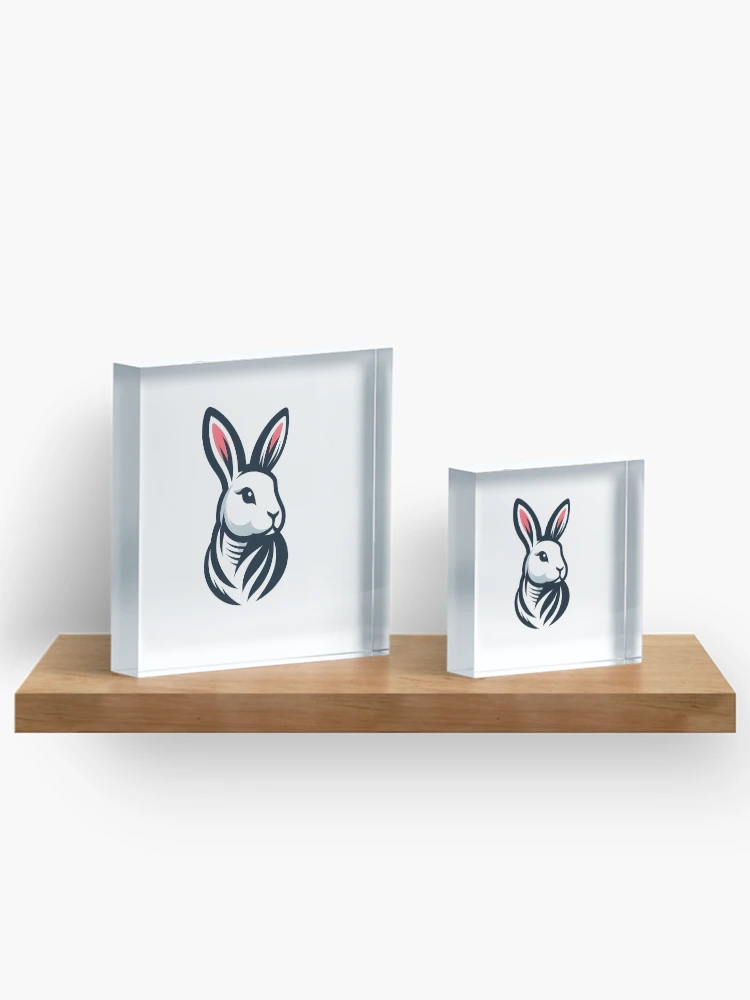 Thumbnail 3 of 5, Acrylic Block, Go Rabbit Go Rabbit designed and sold by vectorillus.