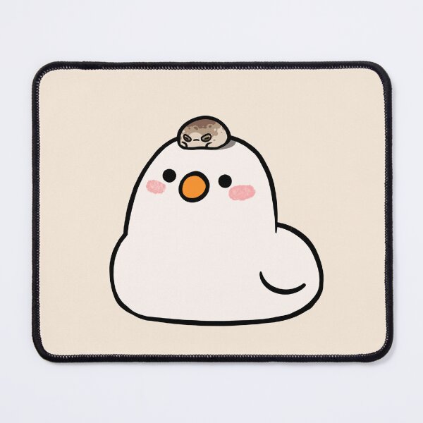 Item preview, Cute chubby white duck with a Desert rain frog on head designed and sold by Yuna's Studio.