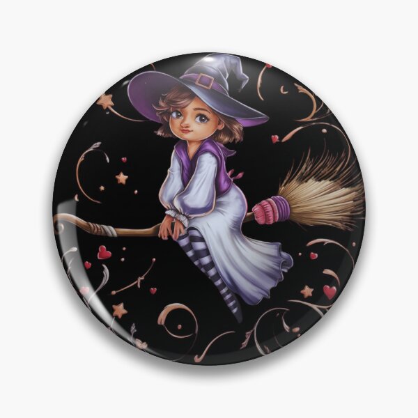 Item preview, Bruja joven caprichosa en una escoba mágica 2 designed and sold by Krispystarfish.