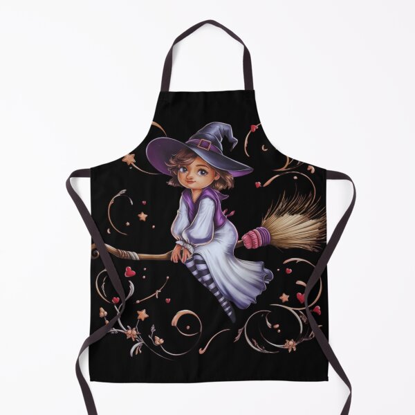 Item preview, Whimsical Young Witch on a Magical Broomstick 2 designed and sold by Krispystarfish.