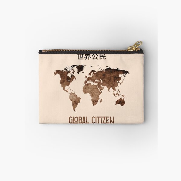 Item preview, Global citizen - Chinese logo - sepia world map  designed and sold by UKVanlife.