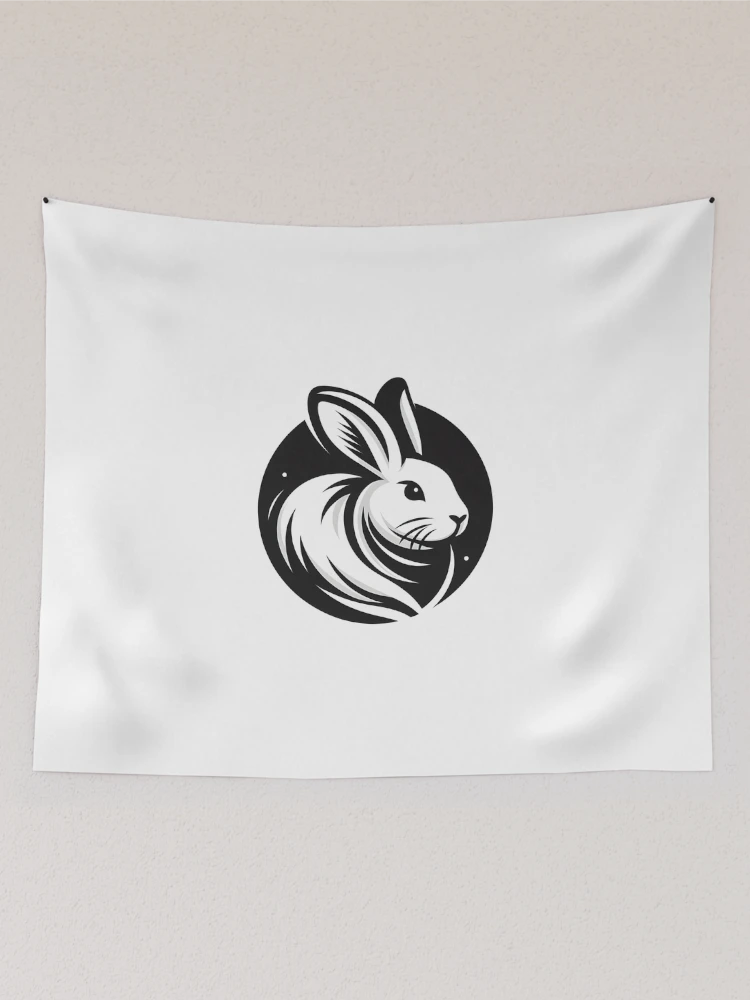 Thumbnail 2 of 3, Tapestry, Go Rabbit Go Rabbit designed and sold by vectorillus.