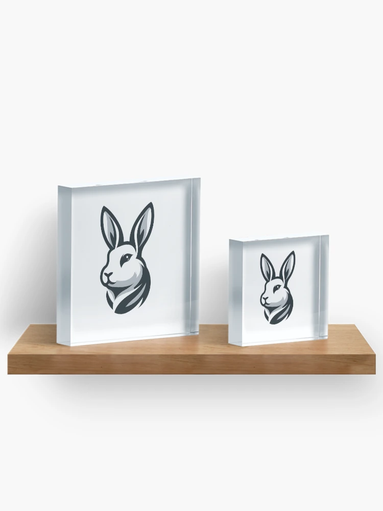 Thumbnail 3 of 5, Acrylic Block, Go Rabbit Go Rabbit designed and sold by vectorillus.