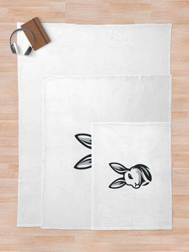 Thumbnail 5 of 6, Throw Blanket, Go Rabbit Go Rabbit designed and sold by vectorillus.