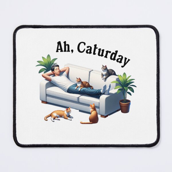 Item preview, Ah, Caturday designed and sold by absurditeestore.