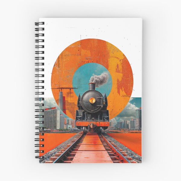 Item preview, Collage Wall Art T-shirt Design: VINTAGE LOCOMOTIVE designed and sold by ForeverPrintsOK.