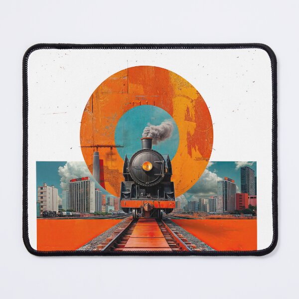Item preview, Collage Wall Art T-shirt Design: VINTAGE LOCOMOTIVE designed and sold by ForeverPrintsOK.