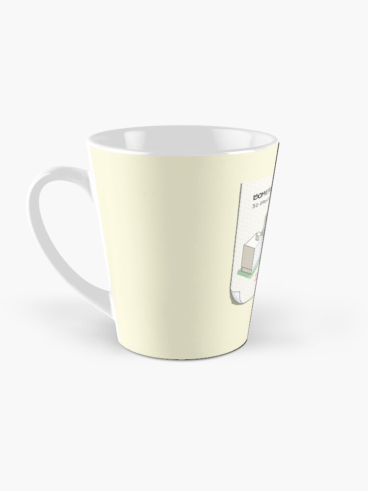 Thumbnail 3 of 4, Coffee Mug, Isometric projection designed and sold by sketchplanator.