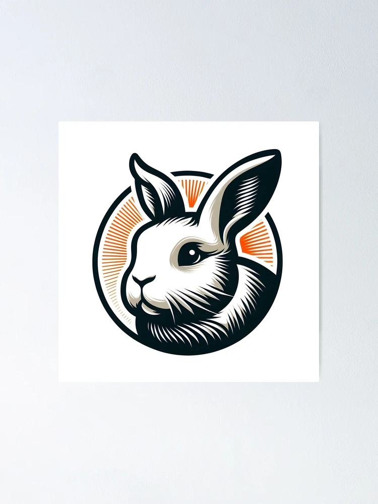 Thumbnail 1 of 3, Poster, Go Rabbit Go Rabbit designed and sold by vectorillus.
