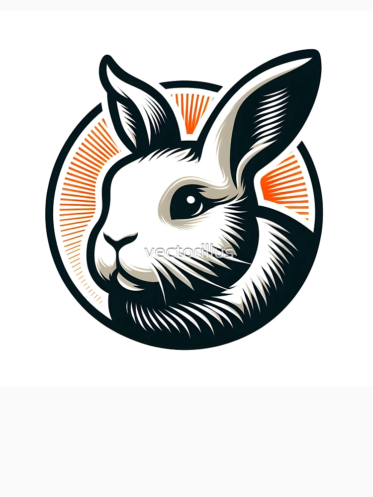 Thumbnail 6 of 6, Pullover Hoodie, Go Rabbit Go Rabbit designed and sold by vectorillus.