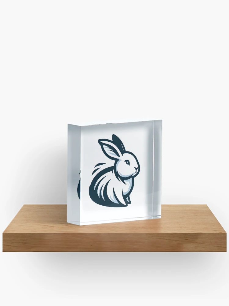 Thumbnail 2 of 5, Acrylic Block, Go Rabbit Go Rabbit designed and sold by vectorillus.
