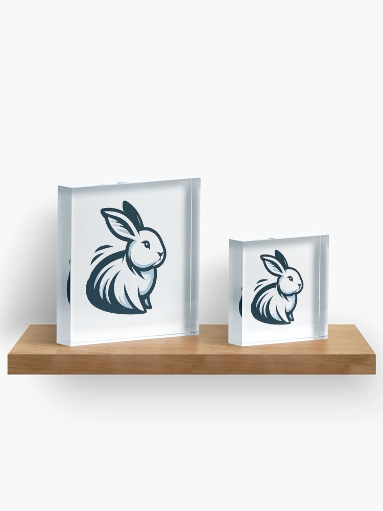 Thumbnail 3 of 5, Acrylic Block, Go Rabbit Go Rabbit designed and sold by vectorillus.
