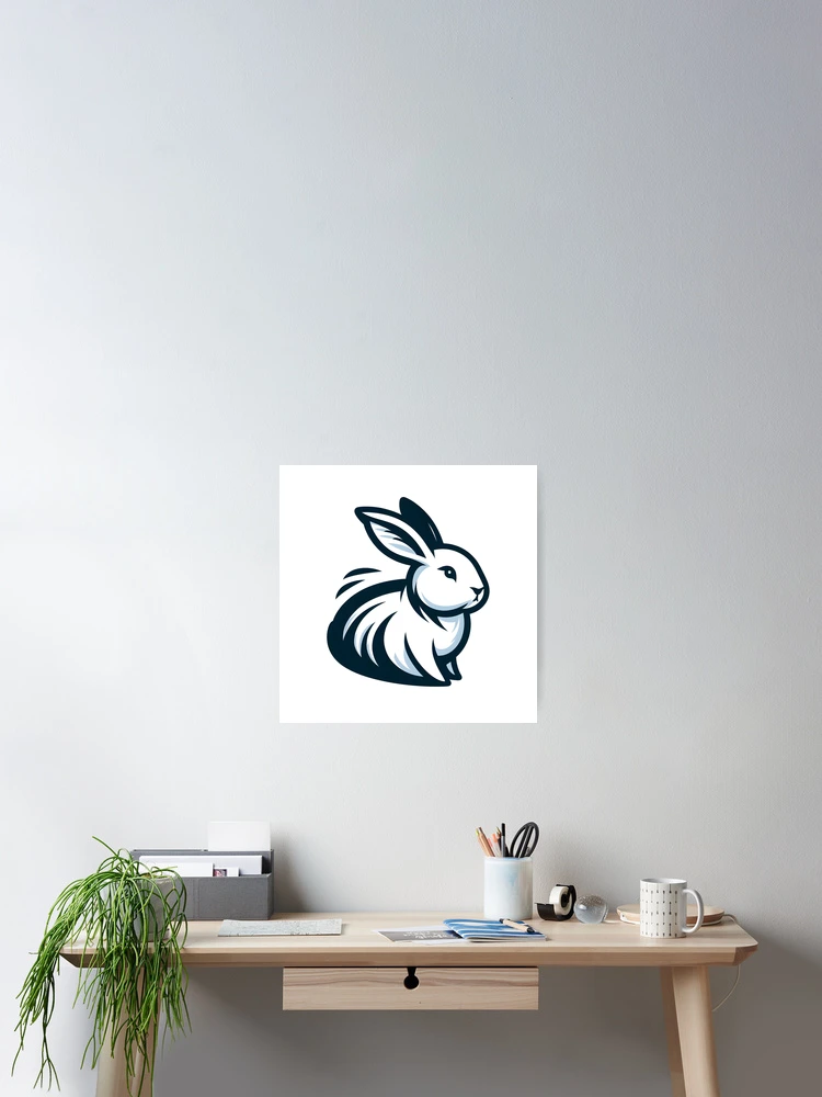 Thumbnail 2 of 3, Poster, Go Rabbit Go Rabbit designed and sold by vectorillus.