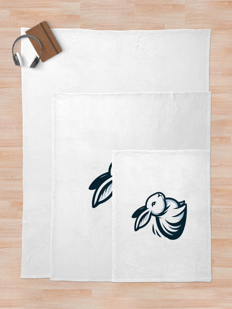 Thumbnail 5 of 6, Throw Blanket, Go Rabbit Go Rabbit designed and sold by vectorillus.