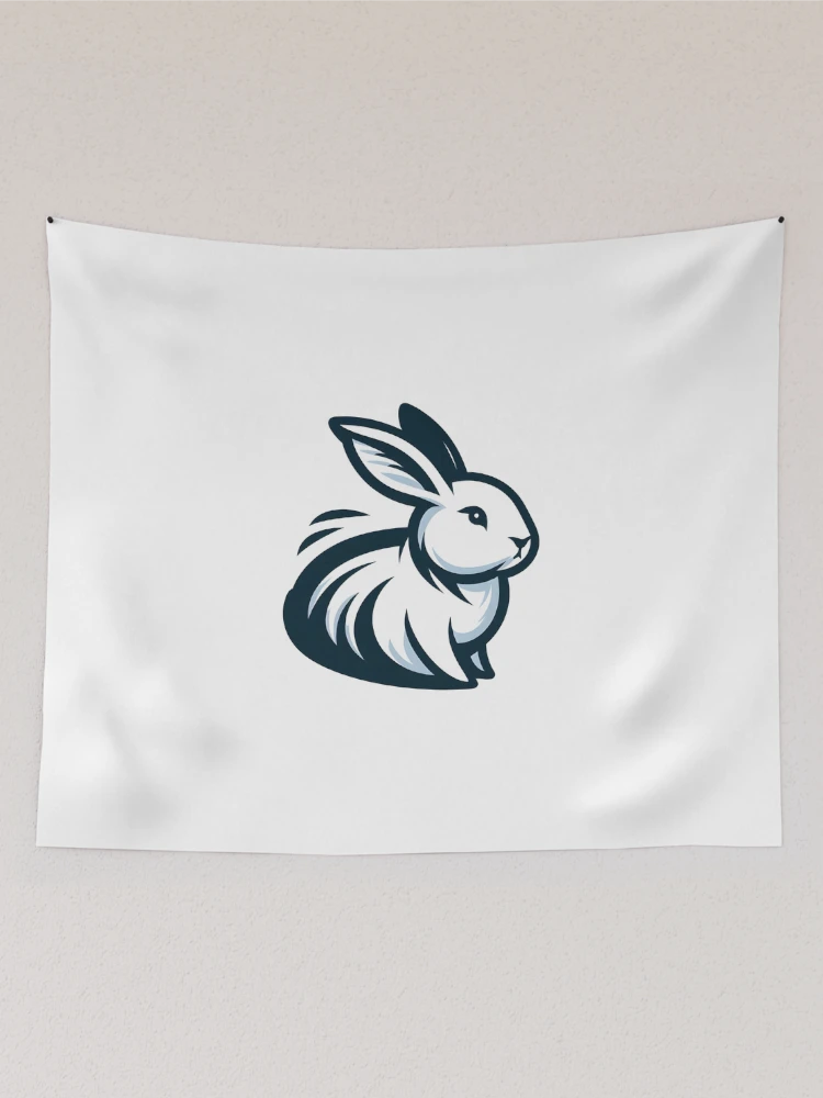 Thumbnail 2 of 3, Tapestry, Go Rabbit Go Rabbit designed and sold by vectorillus.