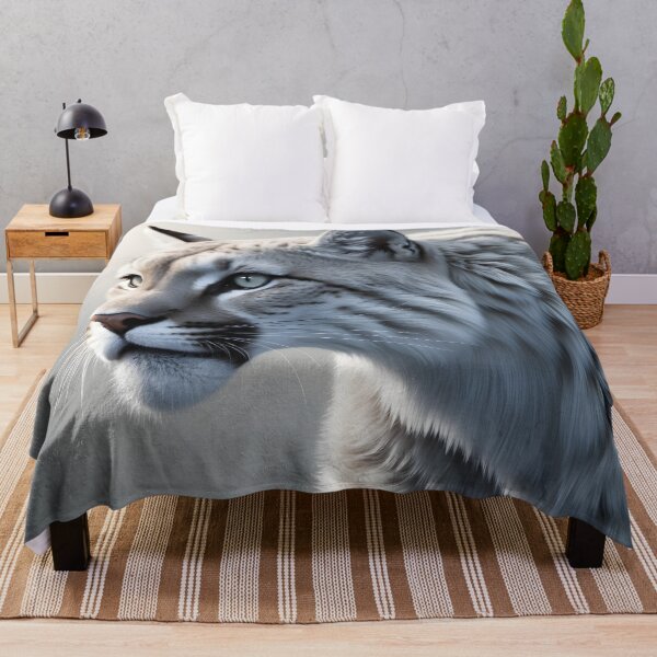 Item preview, Majestic White Cougar Art – Elegant and Powerful Wildlife Design by LaLi Designs designed and sold by LaLi-Designs.