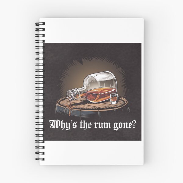 Item preview, Why's The Rum Gone? designed and sold by FunkyCatDesigns.