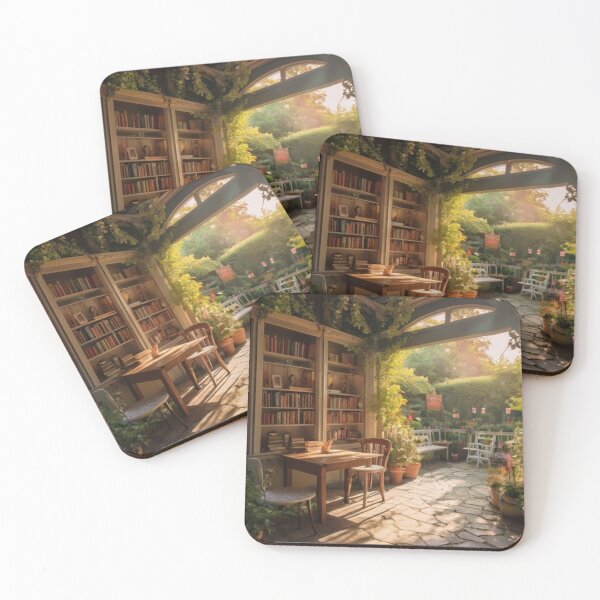 Item preview, The Enchanted Garden of the Cozy Bookshop designed and sold by BlareBlare.