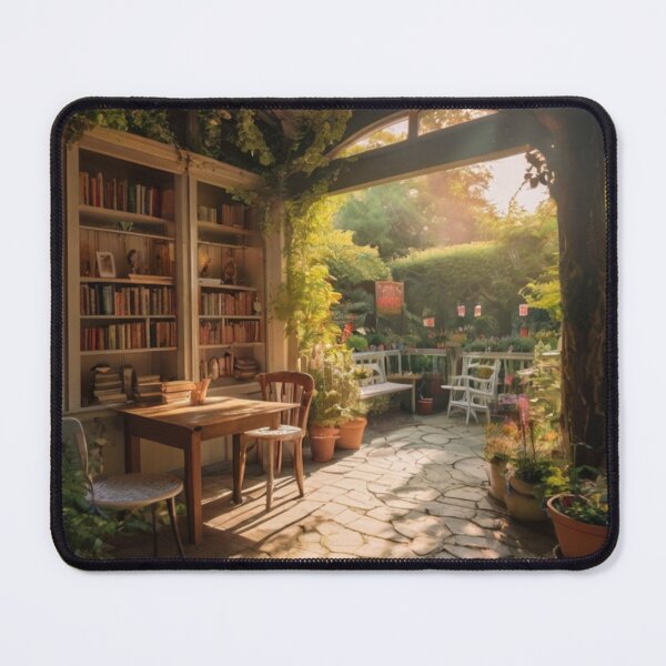 Item preview, The Enchanted Garden of the Cozy Bookshop designed and sold by BlareBlare.
