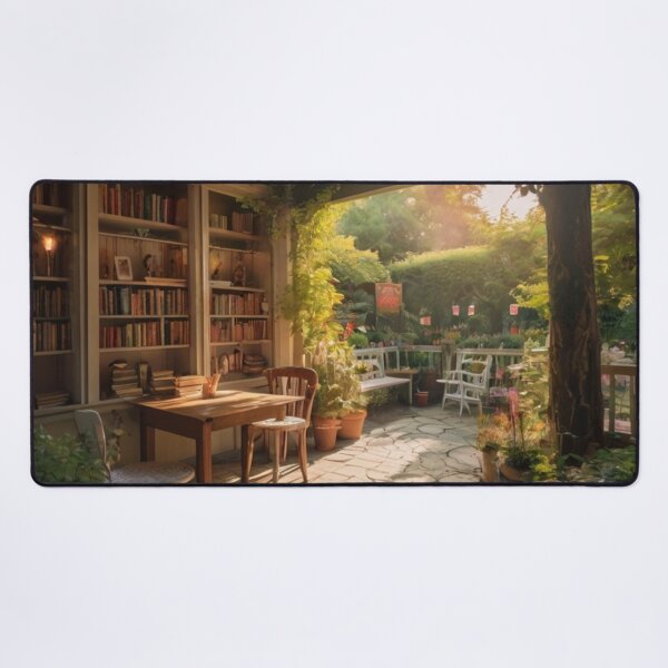 Item preview, The Enchanted Garden of the Cozy Bookshop designed and sold by BlareBlare.