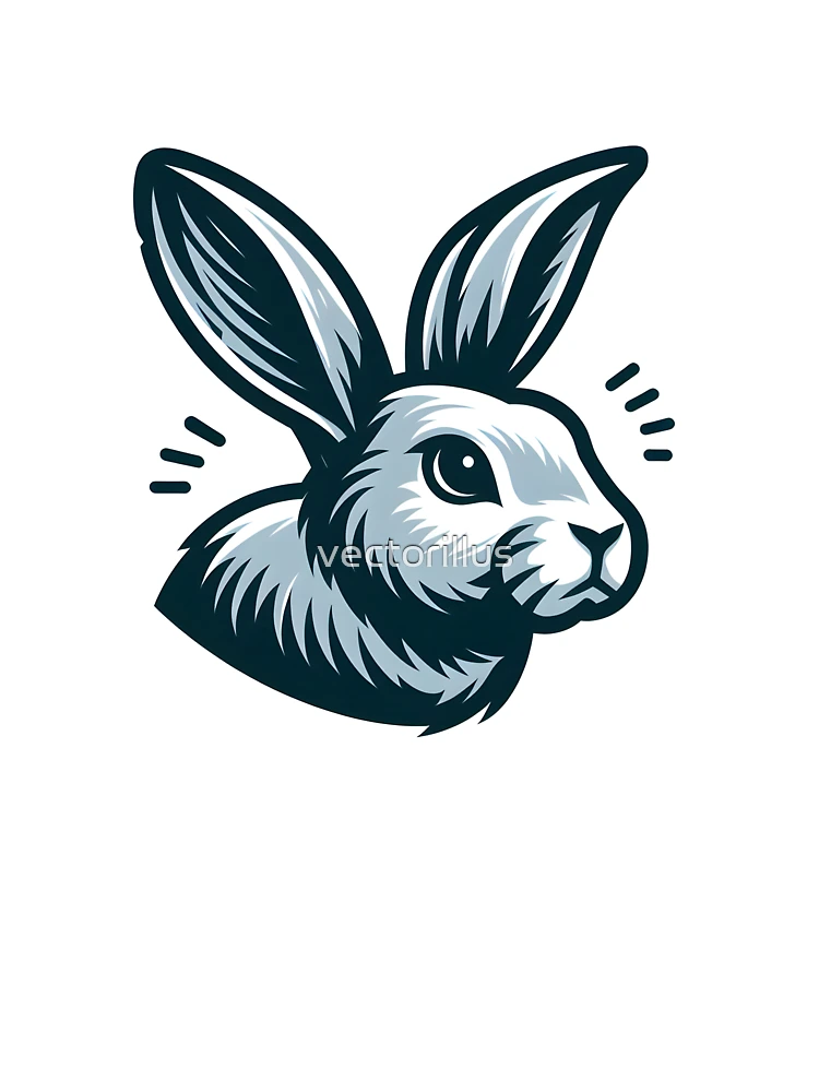 Thumbnail 7 of 7, Oversized T-Shirt, Go Rabbit Go Rabbit designed and sold by vectorillus.