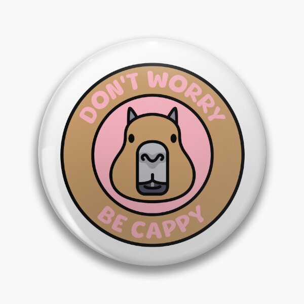 Item preview, Don't Worry Be Cappy! Cute Capybara designed and sold by PMCreative.