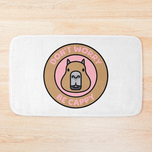 Item preview, Don't Worry Be Cappy! Cute Capybara designed and sold by PMCreative.