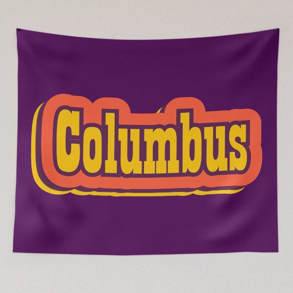 Item preview, Columbus, Ohio Retro Typography designed and sold by ArtNoveltee.