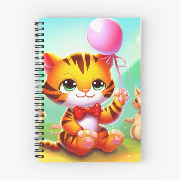 Item preview, Cute tiger with a balloon illustration designed and sold by lalylaura.