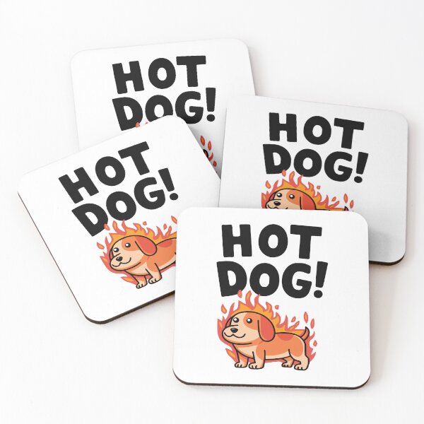 Item preview, Hot Dog! Funny Cute Dog Pun designed and sold by PMCreative.