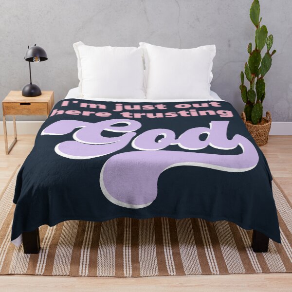 Item preview, I'm Just Out Here Trusting God Christian Faith designed and sold by Lillyamstronger.