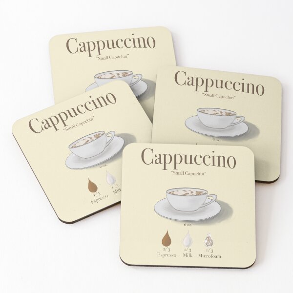 Item preview, Cappuccino Cafe Coffee Cup Design Art designed and sold by Cedarbirch Musings.