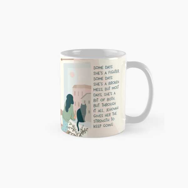 Artikel-Vorschau von Jehova gibt ihr die Kraft, weiterzumachen, designt und verkauft von Paper Bee Gift Shop.