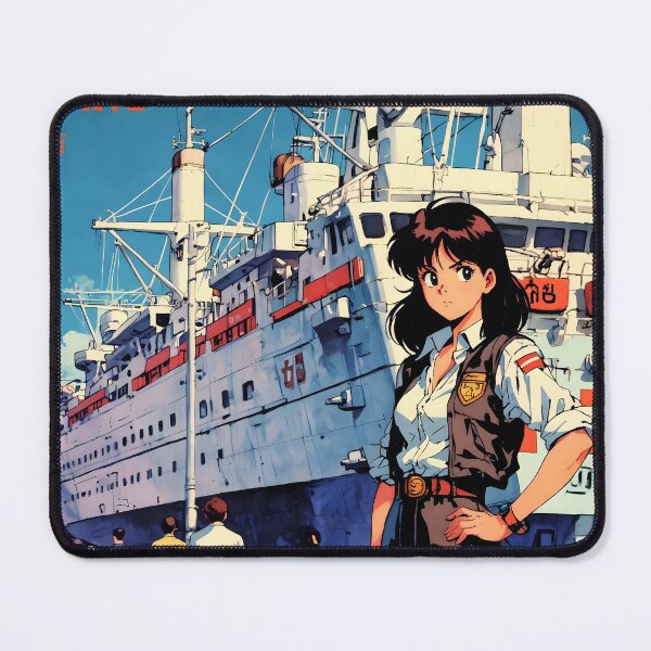 Item preview, South Street Seaport NYC USA Retro Anime Girl 80s Vintage Travel designed and sold by Retro-Anime9.