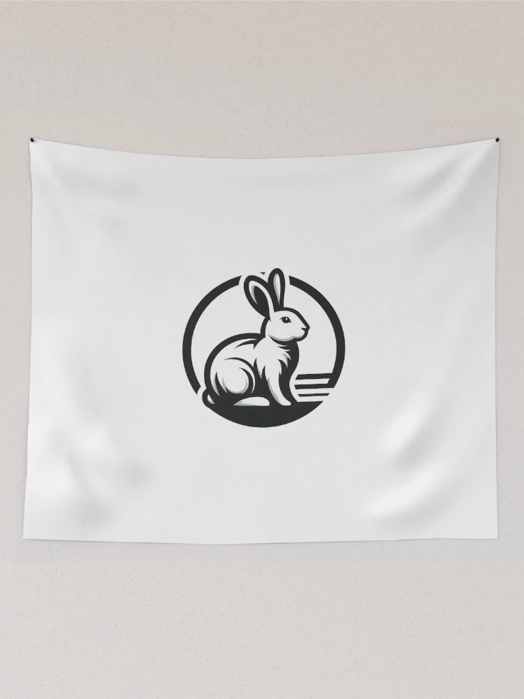 Thumbnail 2 of 3, Tapestry, Go Rabbit Go Rabbit designed and sold by vectorillus.