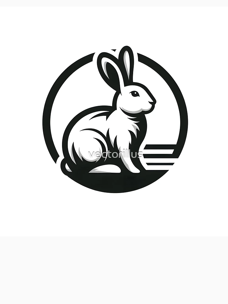 Thumbnail 6 of 6, Pullover Hoodie, Go Rabbit Go Rabbit designed and sold by vectorillus.