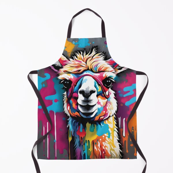 Item preview, Llama with splatters designed and sold by lalylaura.