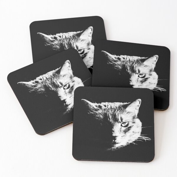 Item preview, Silhouette of the head of a cat, face camera designed and sold by Pascal-F.