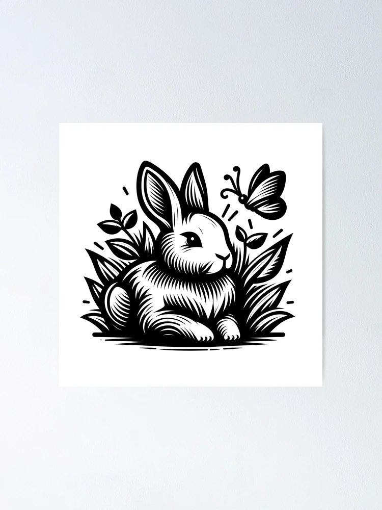 Thumbnail 1 of 3, Poster, Go Rabbit Go Rabbit designed and sold by vectorillus.