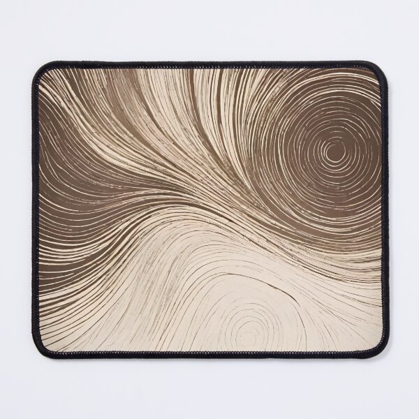 Item preview, Brown and Beige Abstract Line Swirls designed and sold by BubbleGalaxy.