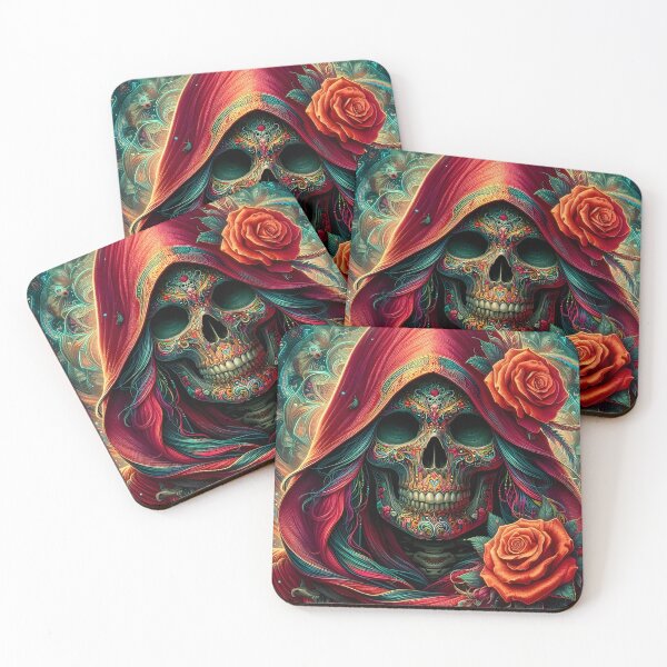 Item preview, Colorful Mexican Skull designed and sold by GalleryBrisArt.