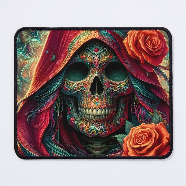 Item preview, Colorful Mexican Skull designed and sold by GalleryBrisArt.