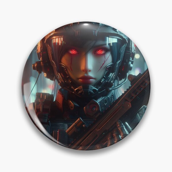 Item preview, Cyberpunk Female Soldier designed and sold by GalleryBrisArt.