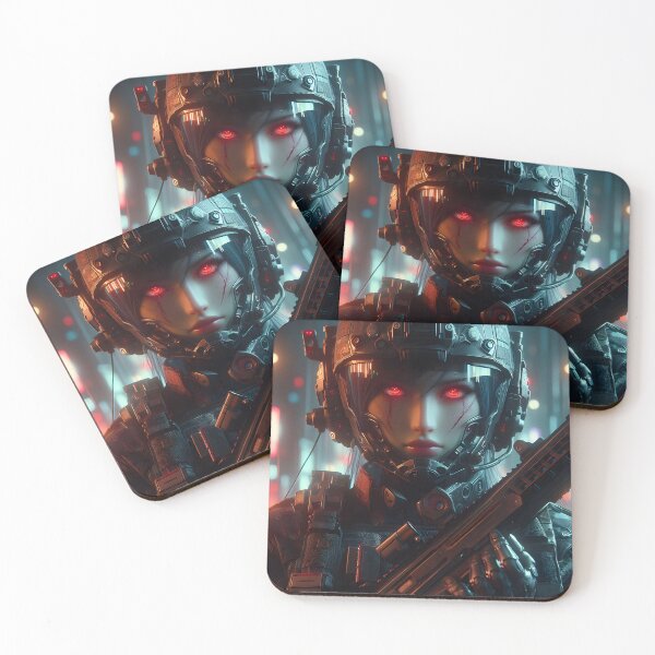 Item preview, Cyberpunk Female Soldier designed and sold by GalleryBrisArt.