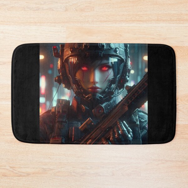 Item preview, Cyberpunk Female Soldier designed and sold by GalleryBrisArt.