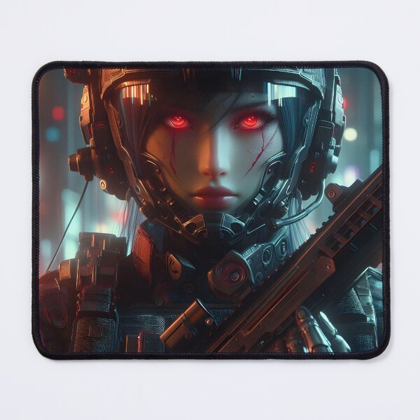 Item preview, Cyberpunk Female Soldier designed and sold by GalleryBrisArt.