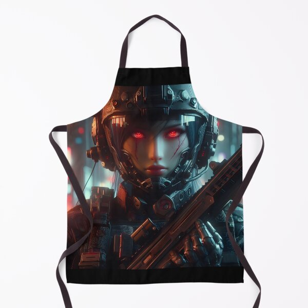 Item preview, Cyberpunk Female Soldier designed and sold by GalleryBrisArt.