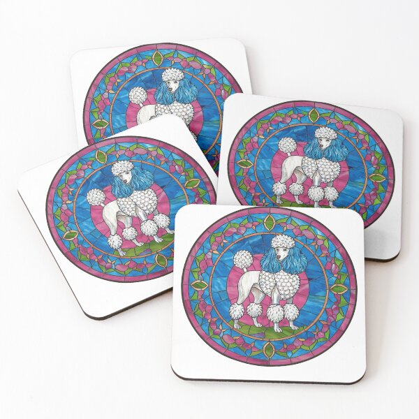 Item preview, Stained Glass Poodle Dog designed and sold by ArthousePromos.